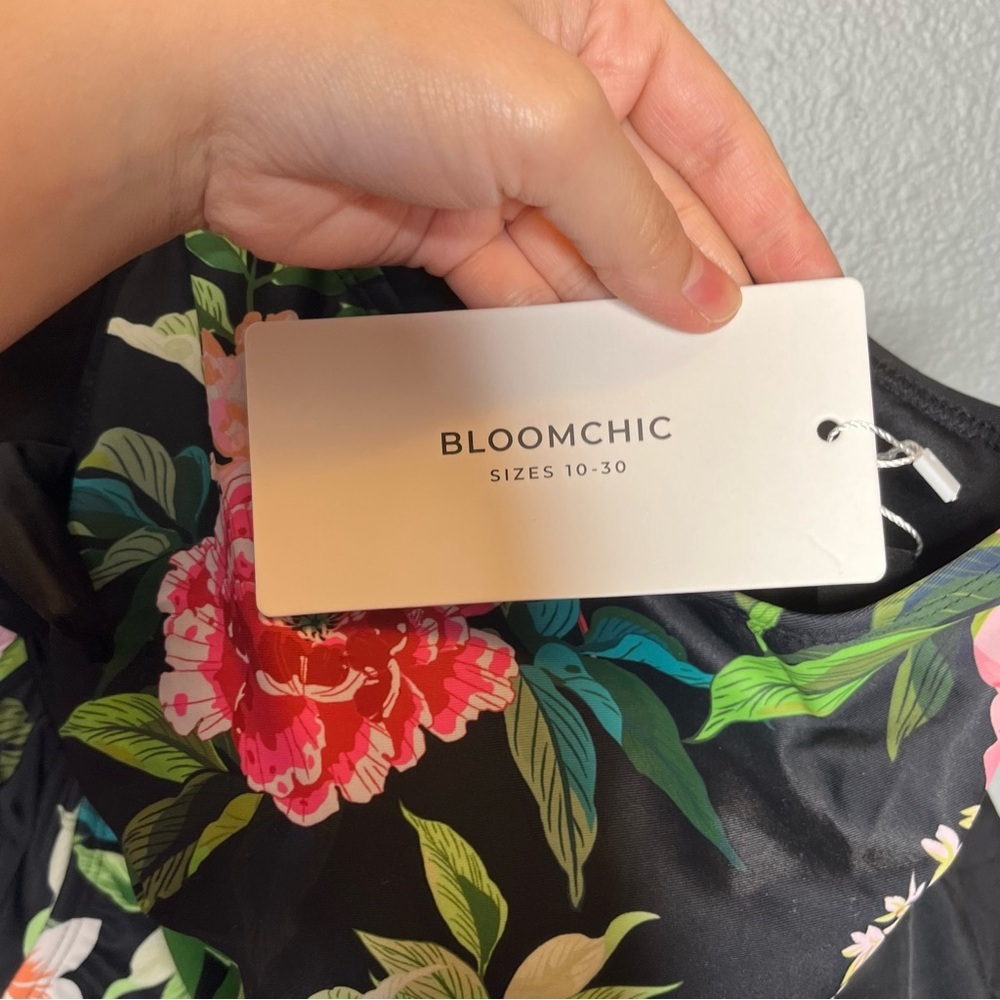 Bloomchic Women's One Piece Floral Resortwear Swimsuit - Picture 5 of 9